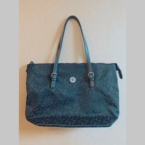 Tommy Hilfigre Signature Black Tote Bag